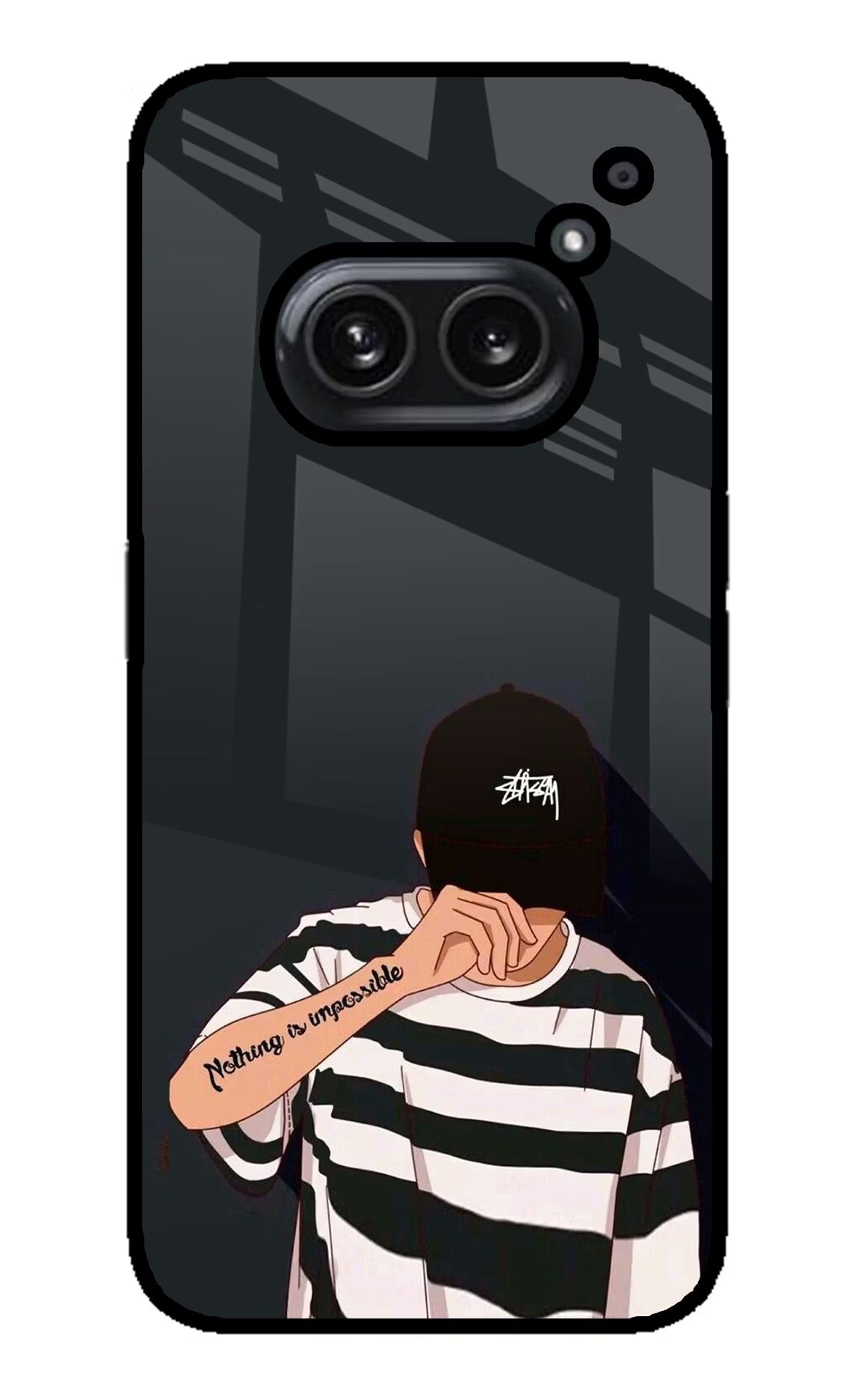 Aesthetic Boy Nothing Phone 2A Plus Glass Case Back Cover by Casekaro