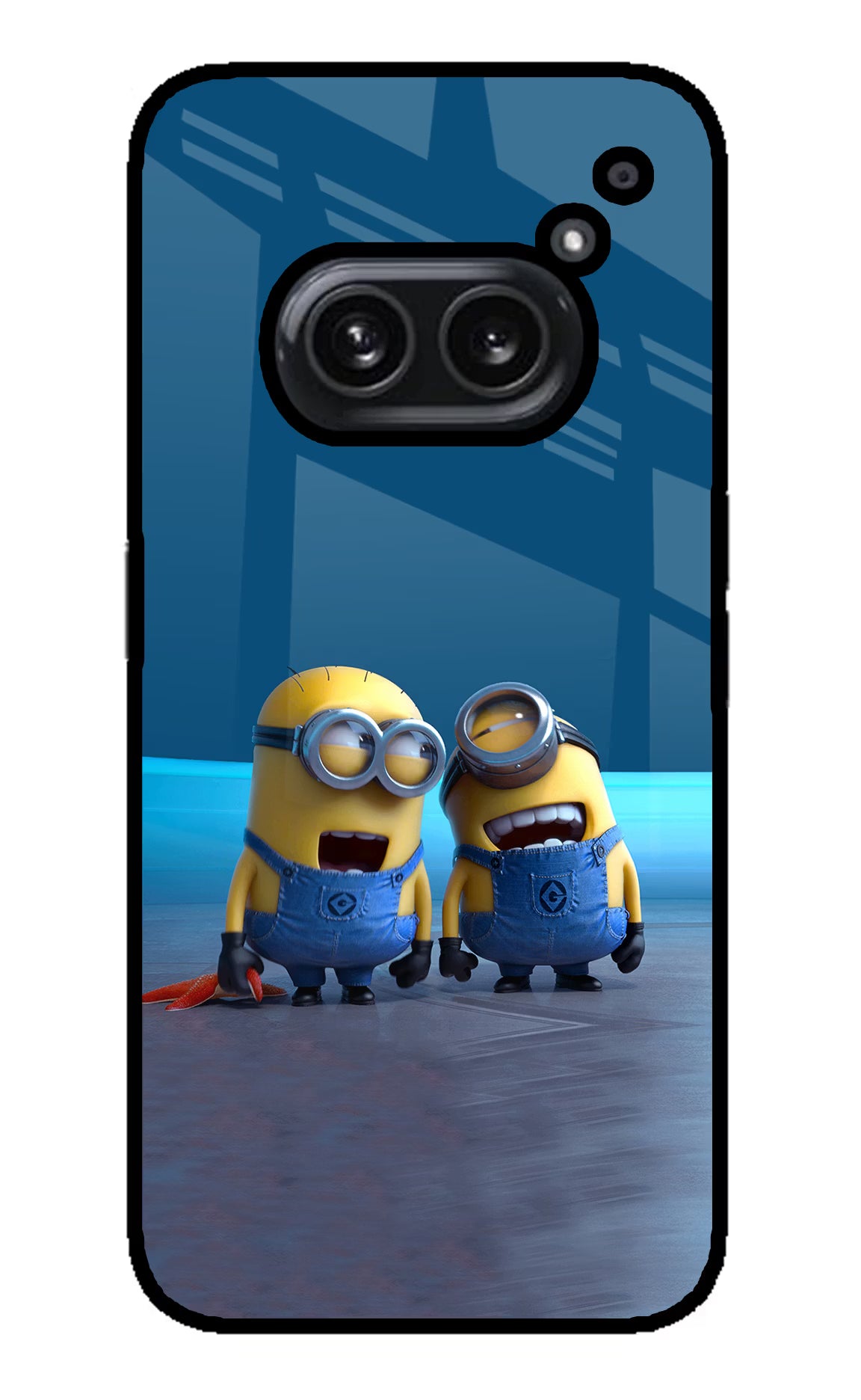 Minion Laughing Nothing Phone 2A Plus Glass Case Back Cover by Casekaro