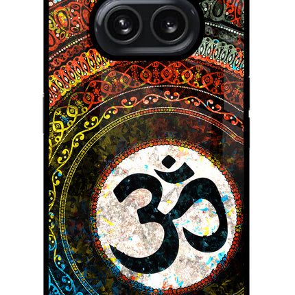 Om Cultural Nothing Phone 2A Plus Glass Case Back Cover by Casekaro