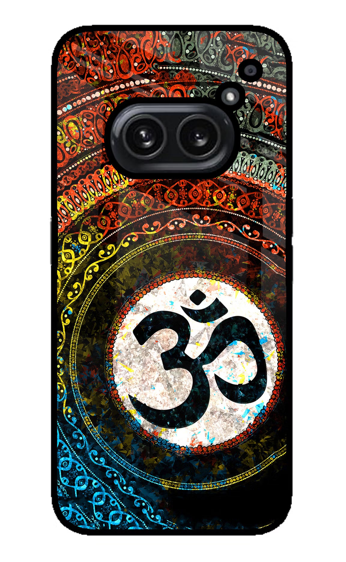 Om Cultural Nothing Phone 2A Plus Glass Case Back Cover by Casekaro