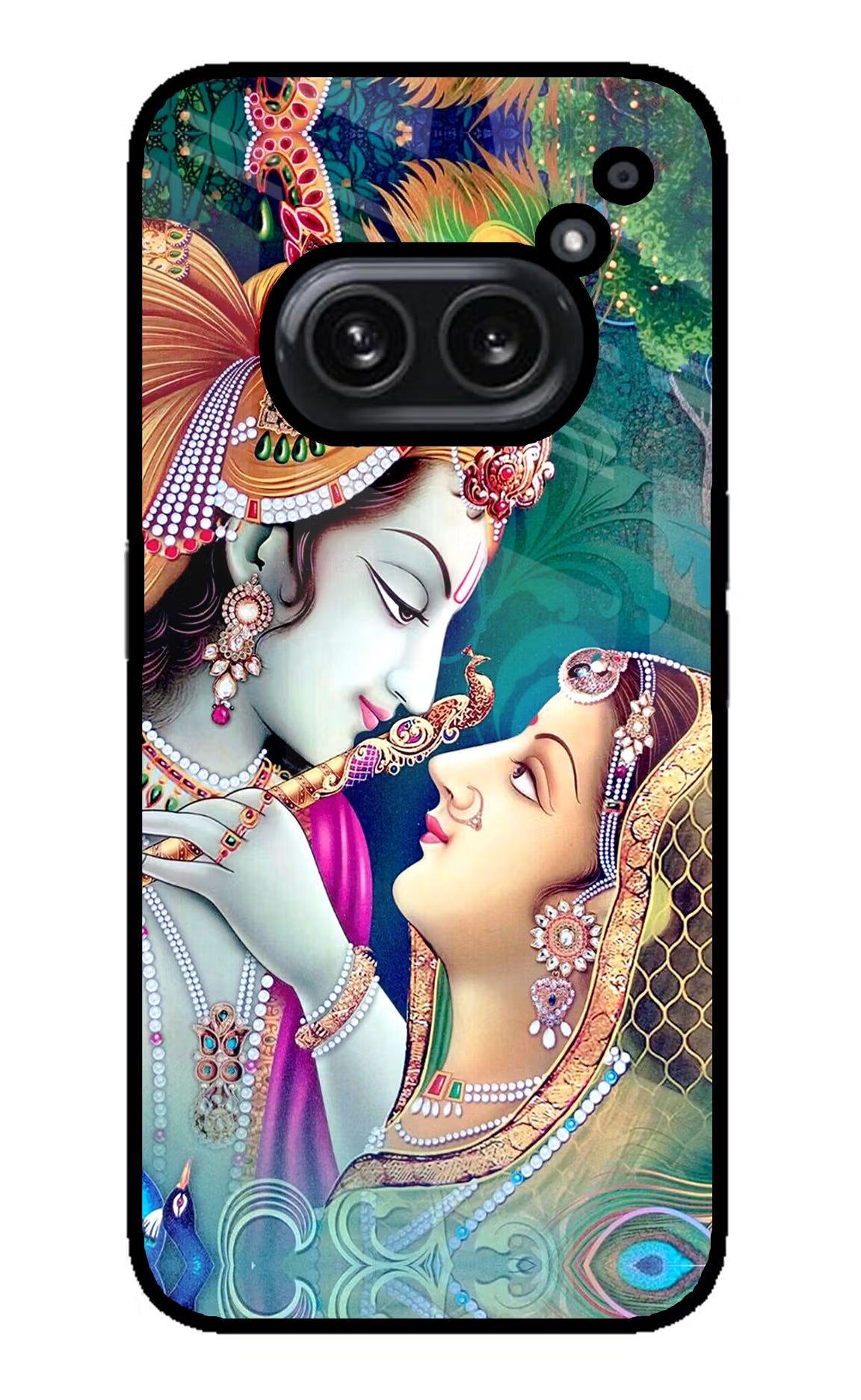 Lord Radha Krishna Nothing Phone 2A Plus Glass Case Back Cover by Casekaro