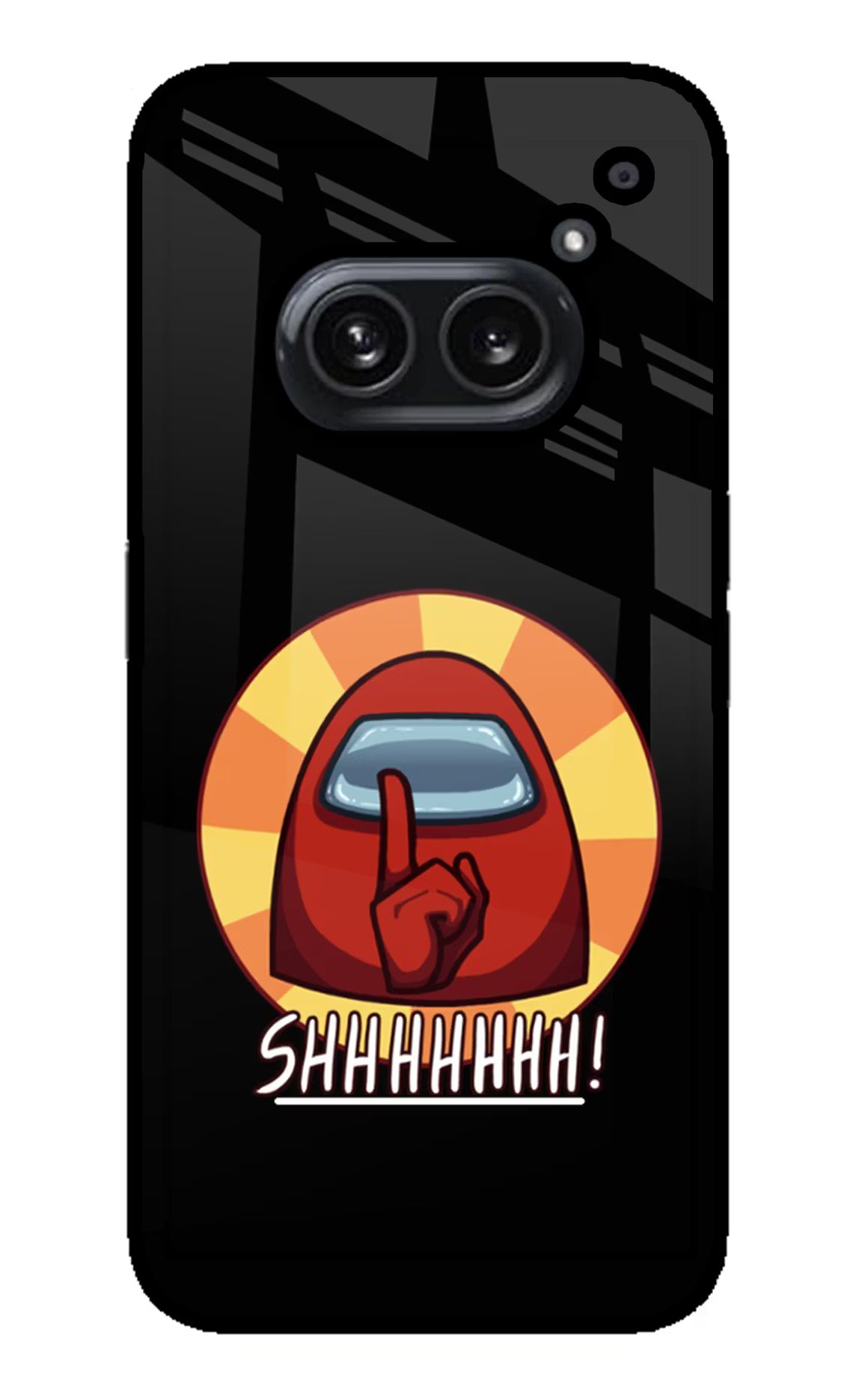 Among Us Shhh! Nothing Phone 2A Plus Glass Case Back Cover by Casekaro