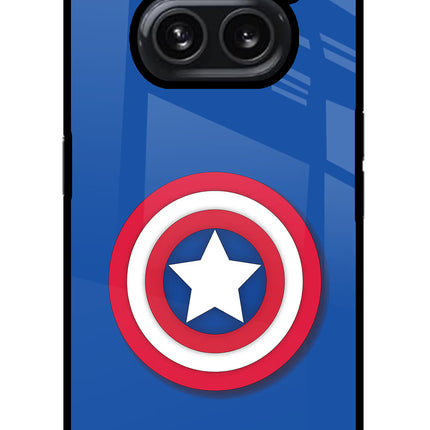 Shield Nothing Phone 2A Plus Glass Case Back Cover by Casekaro