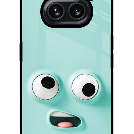 Funny Cartoon Nothing Phone 2A Plus Glass Case Back Cover by Casekaro