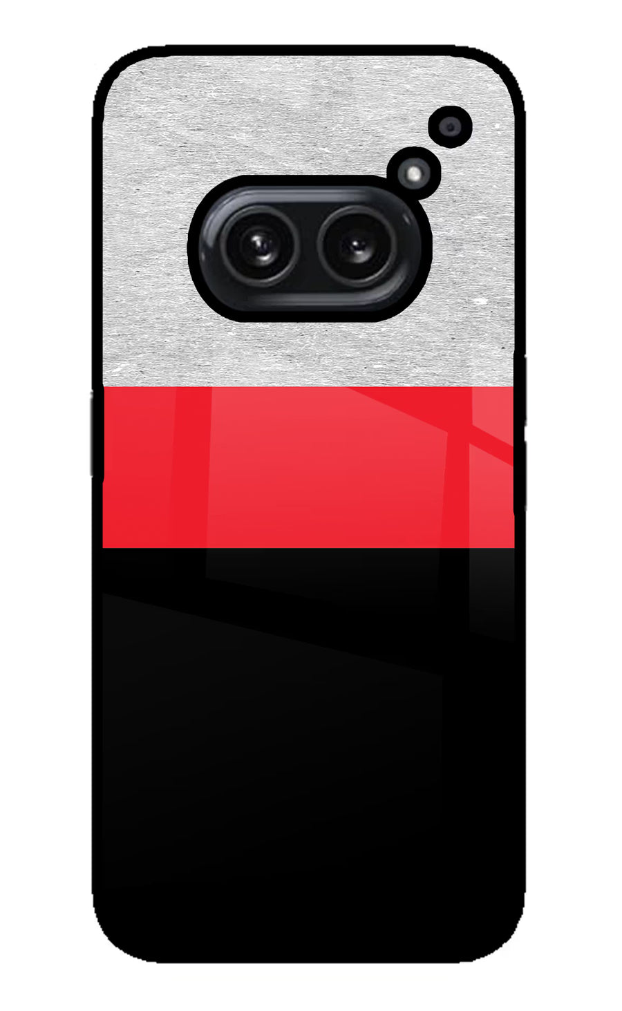 Tri Color Pattern Nothing Phone 2A Plus Back Cover, Metal case