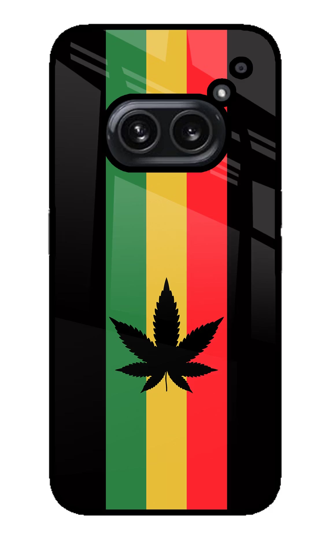 Weed Flag Nothing Phone 2A Plus Glass Case Back Cover by Casekaro