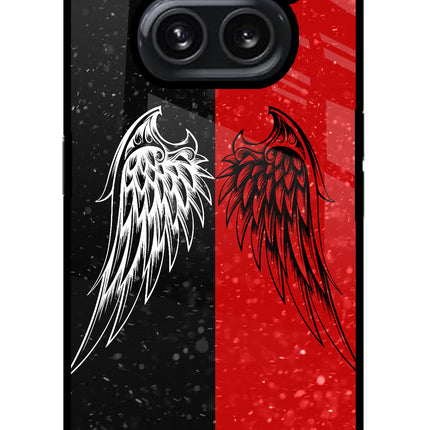 Wings Nothing Phone 2A Plus Glass Case Back Cover by Casekaro