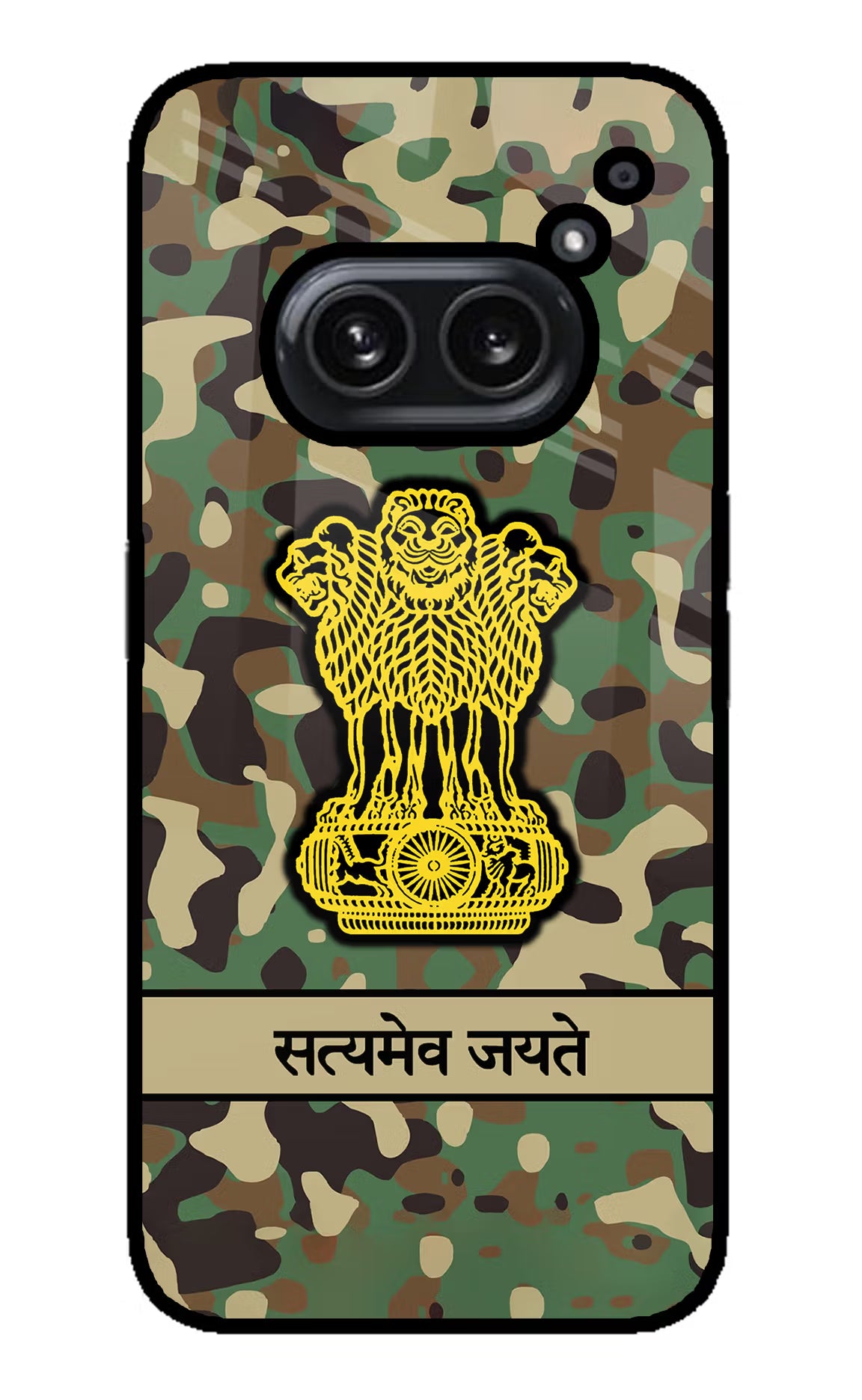 Satyamev Jayate Army Nothing Phone 2A Plus Glass Case Back Cover by Casekaro