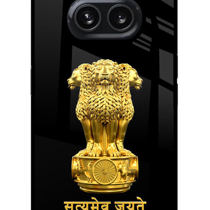 Satyamev Jayate Golden Nothing Phone 2A Plus Glass Case