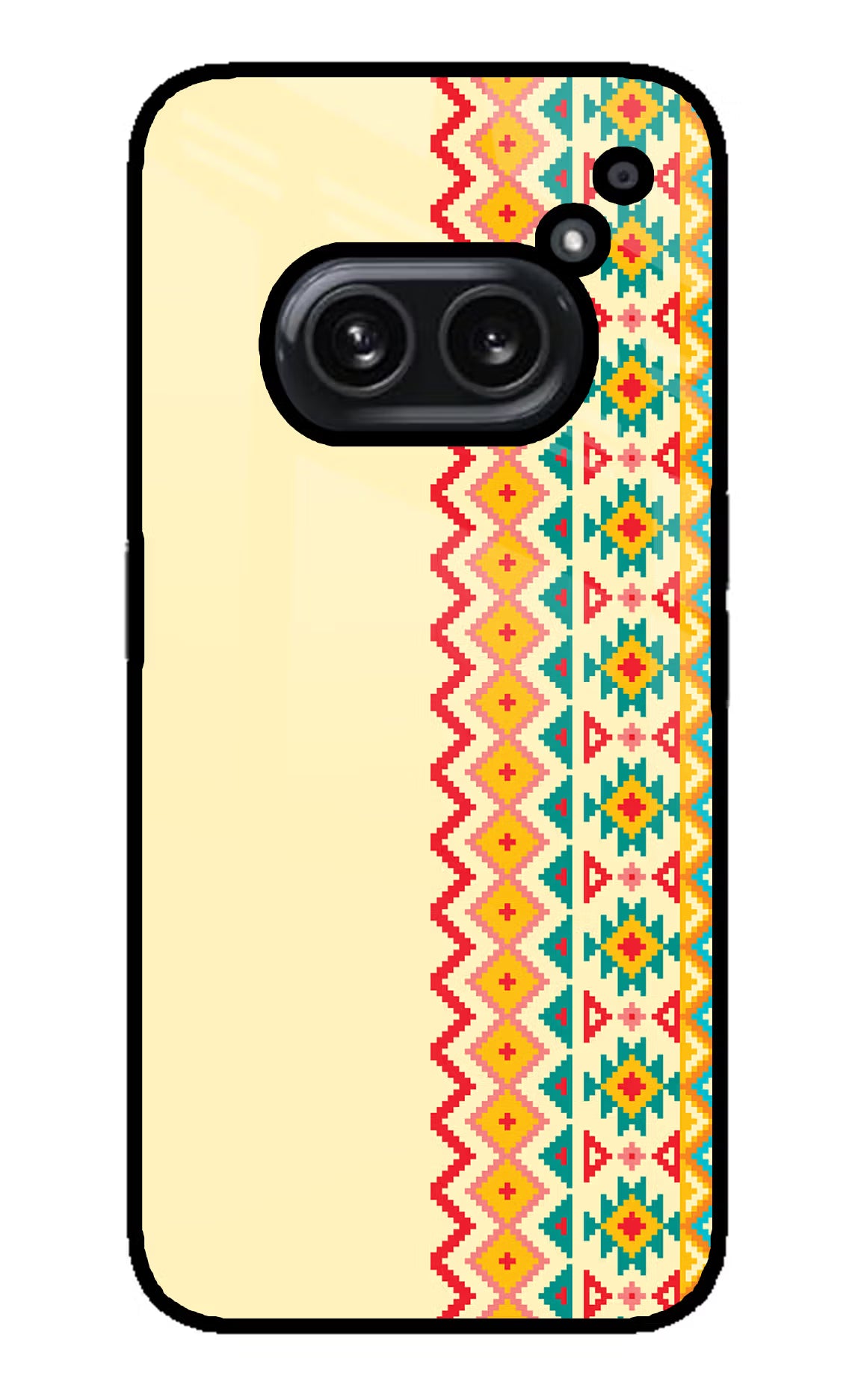Ethnic Seamless Nothing Phone 2A Plus Glass Case Back Cover by Casekaro