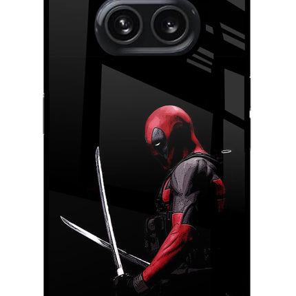 Deadpool Nothing Phone 2A Plus Glass Case Back Cover by Casekaro