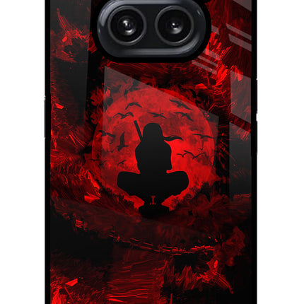 Itachi Uchiha Nothing Phone 2A Plus Glass Case Back Cover by Casekaro