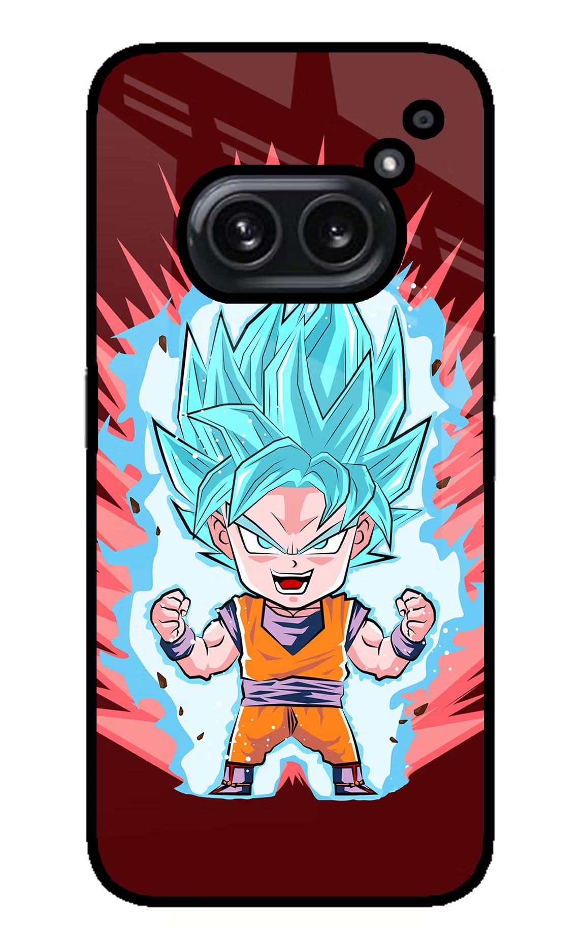 Goku Little Nothing Phone 2A Plus Glass Case Back Cover by Casekaro