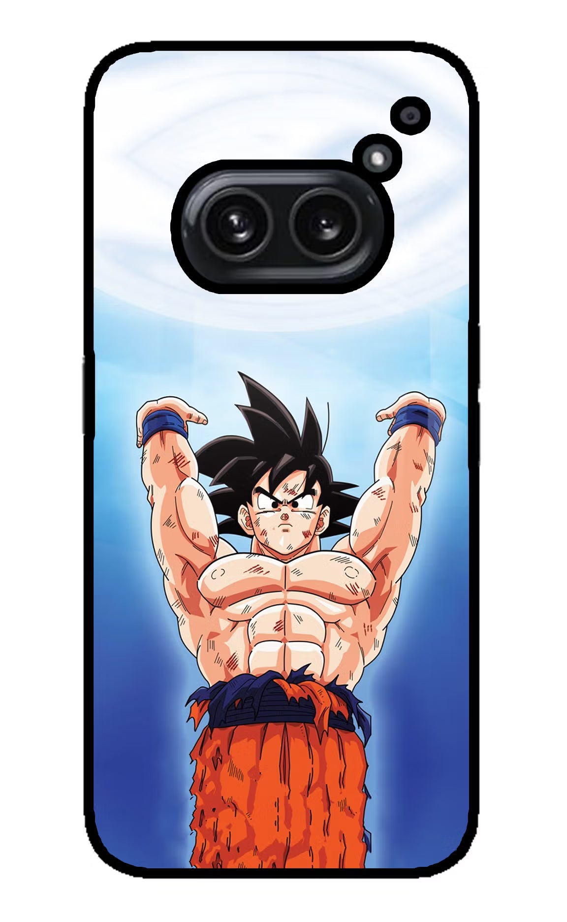 Goku Power Nothing Phone 2A Plus Glass Case Back Cover by Casekaro