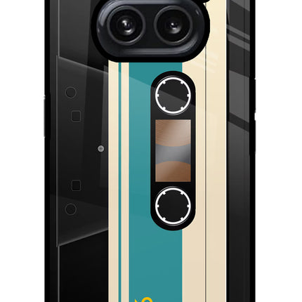 Cassette Nothing Phone 2A Plus Glass Case Back Cover by Casekaro