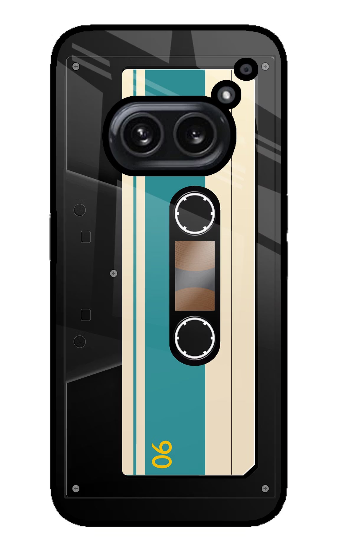 Cassette Nothing Phone 2A Plus Glass Case Back Cover by Casekaro