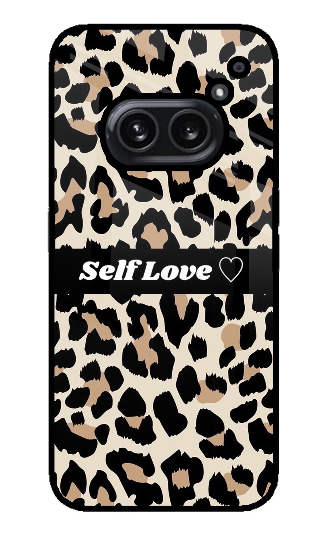 Leopard Print Self Love Nothing Phone 2A Plus Glass Case