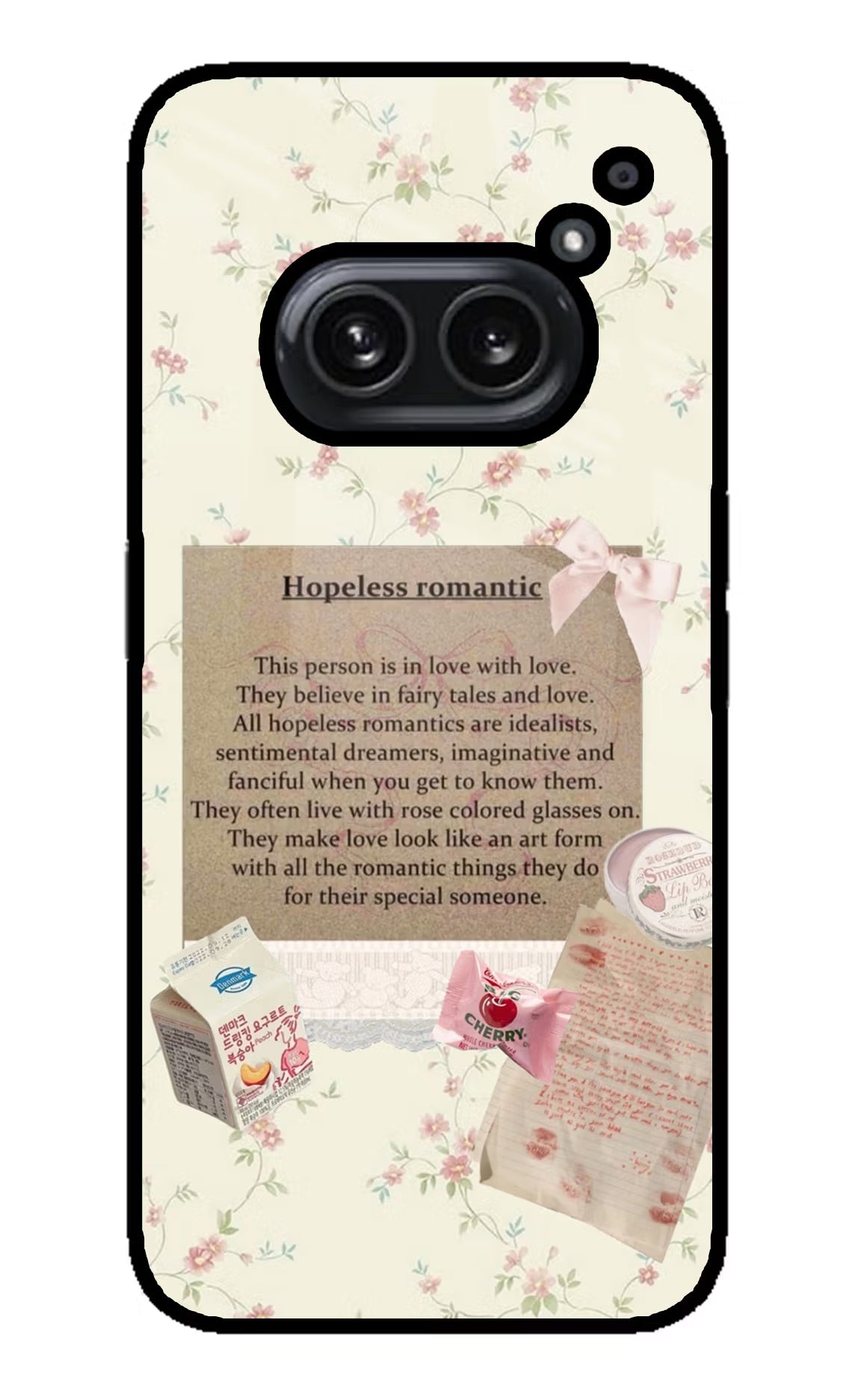 Hopeless Romantic Nothing Phone 2A Plus Glass Case