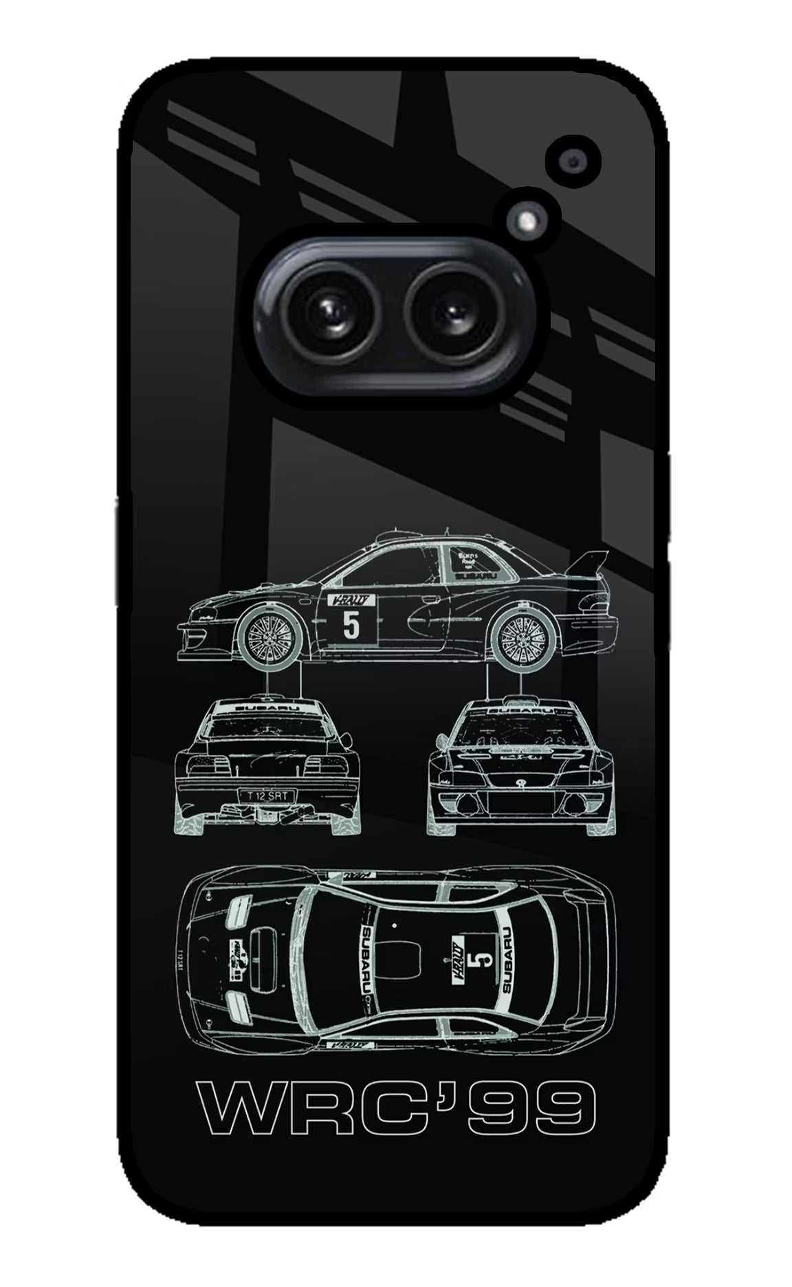 WRC'99 Nothing Phone 2A Plus Glass Case Back Cover by Casekaro