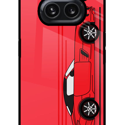 Red Velocity Nothing Phone 2A Plus Glass Case