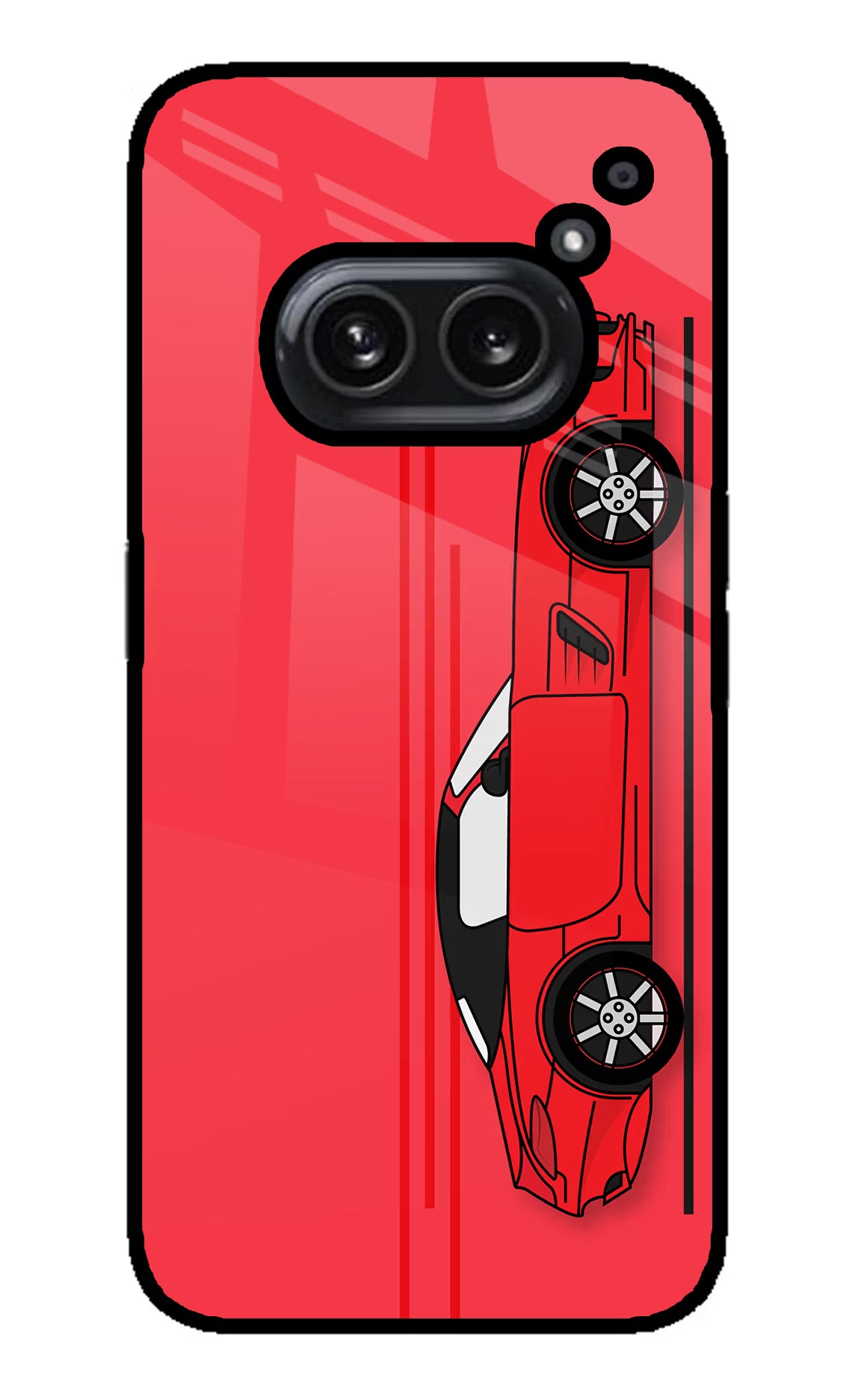Red Velocity Nothing Phone 2A Plus Glass Case