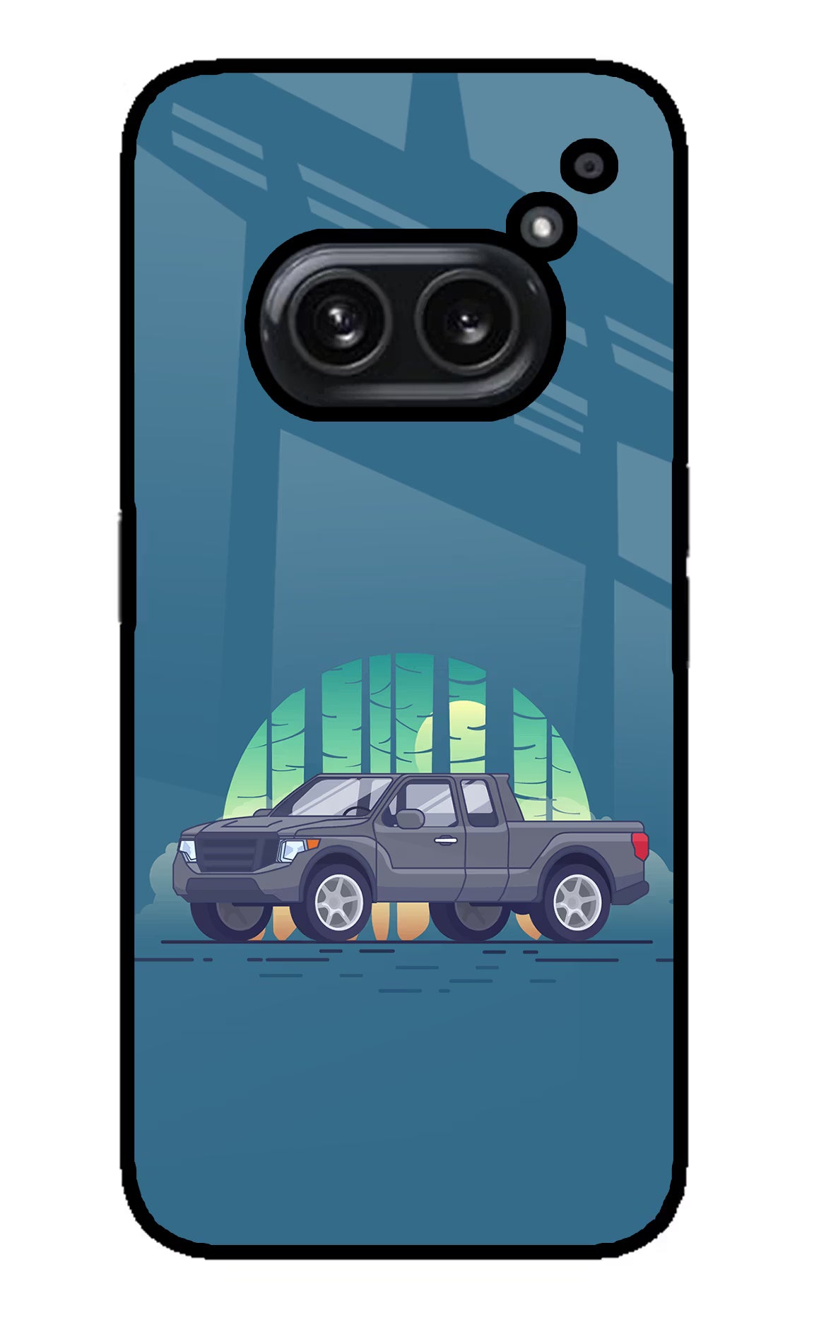 Retro Garage Vibe Nothing Phone 2A Plus Glass Case