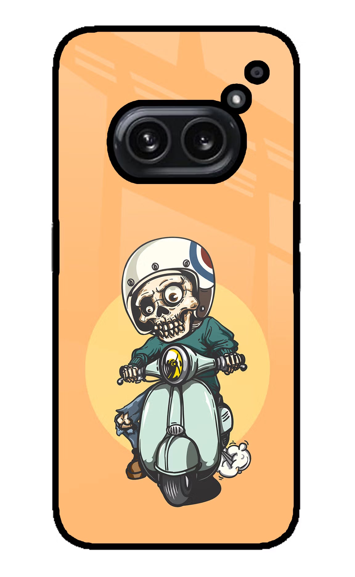 Undead Biker Nothing Phone 2A Plus Glass Case Back Cover by Casekaro