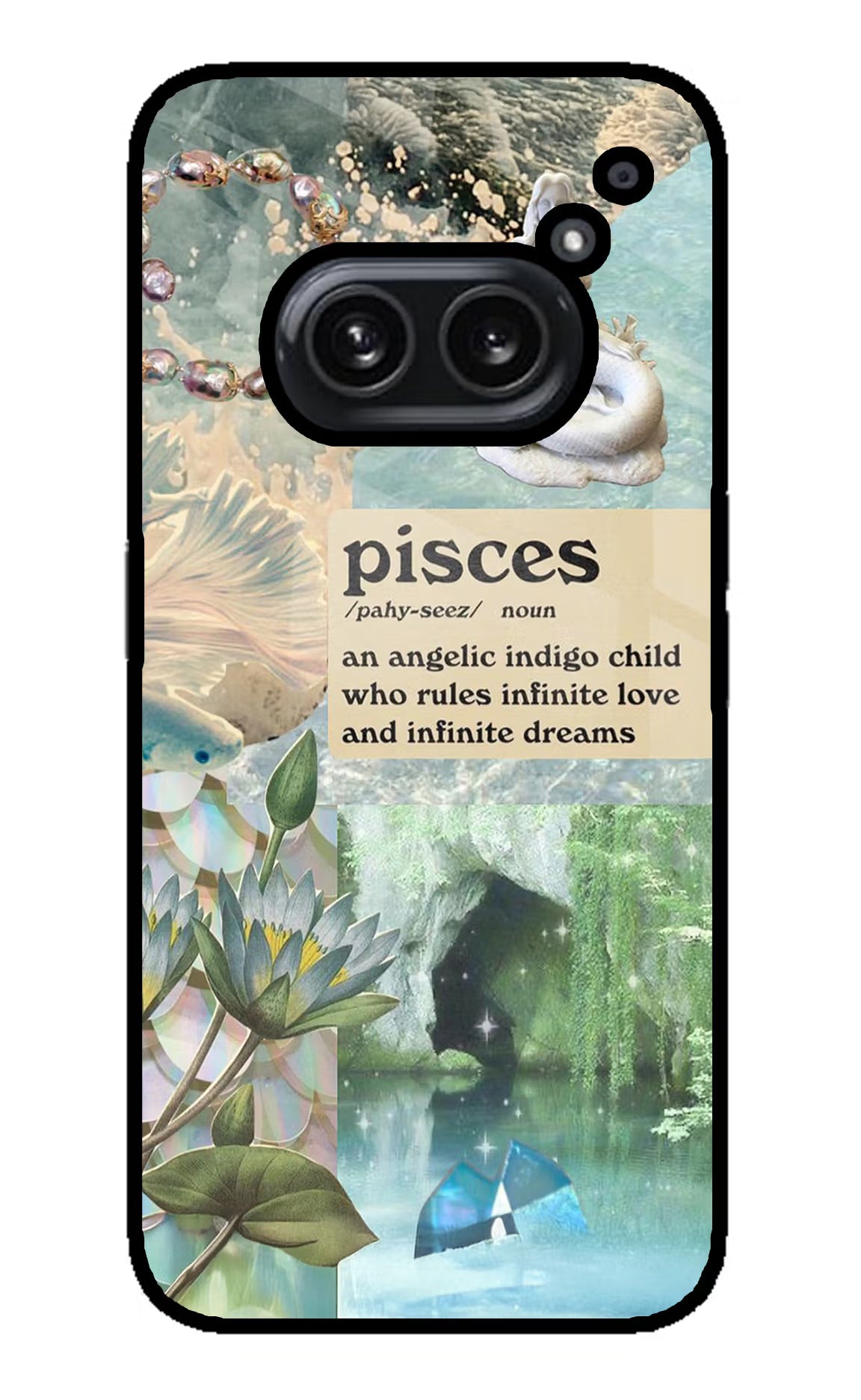 Pisces Zodiac Nothing Phone 2A Plus Glass Case Back Cover by Casekaro