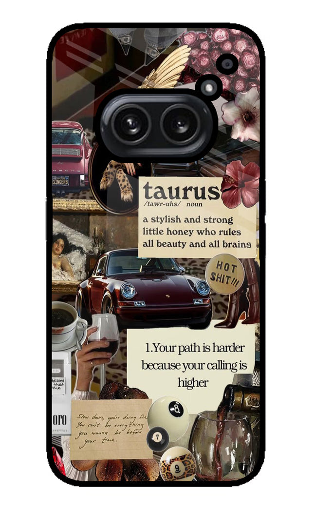 Taurus Zodiac Nothing Phone 2A Plus Glass Case