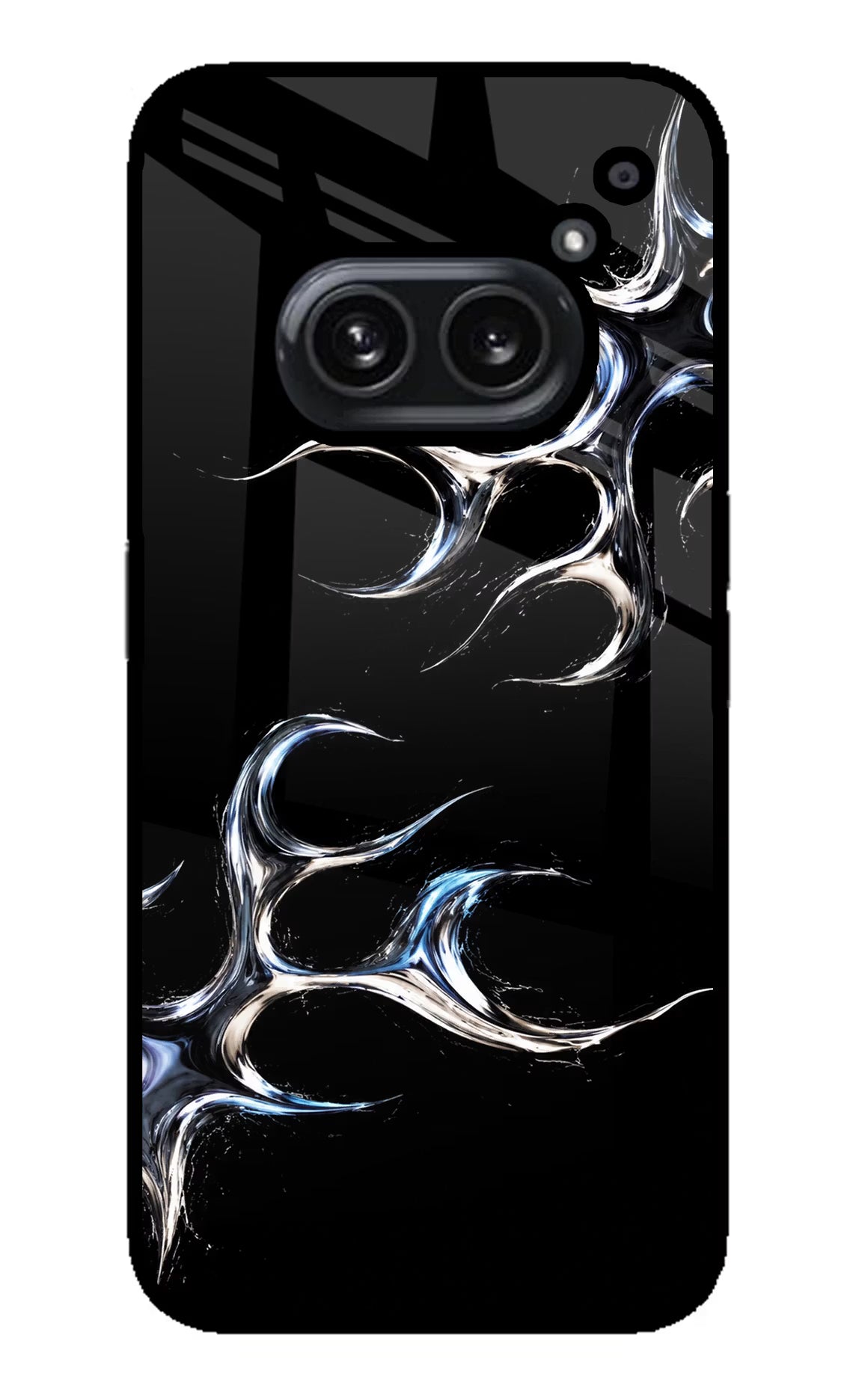 Chrome Tribal Nothing Phone 2A Plus Glass Case Back Cover by Casekaro