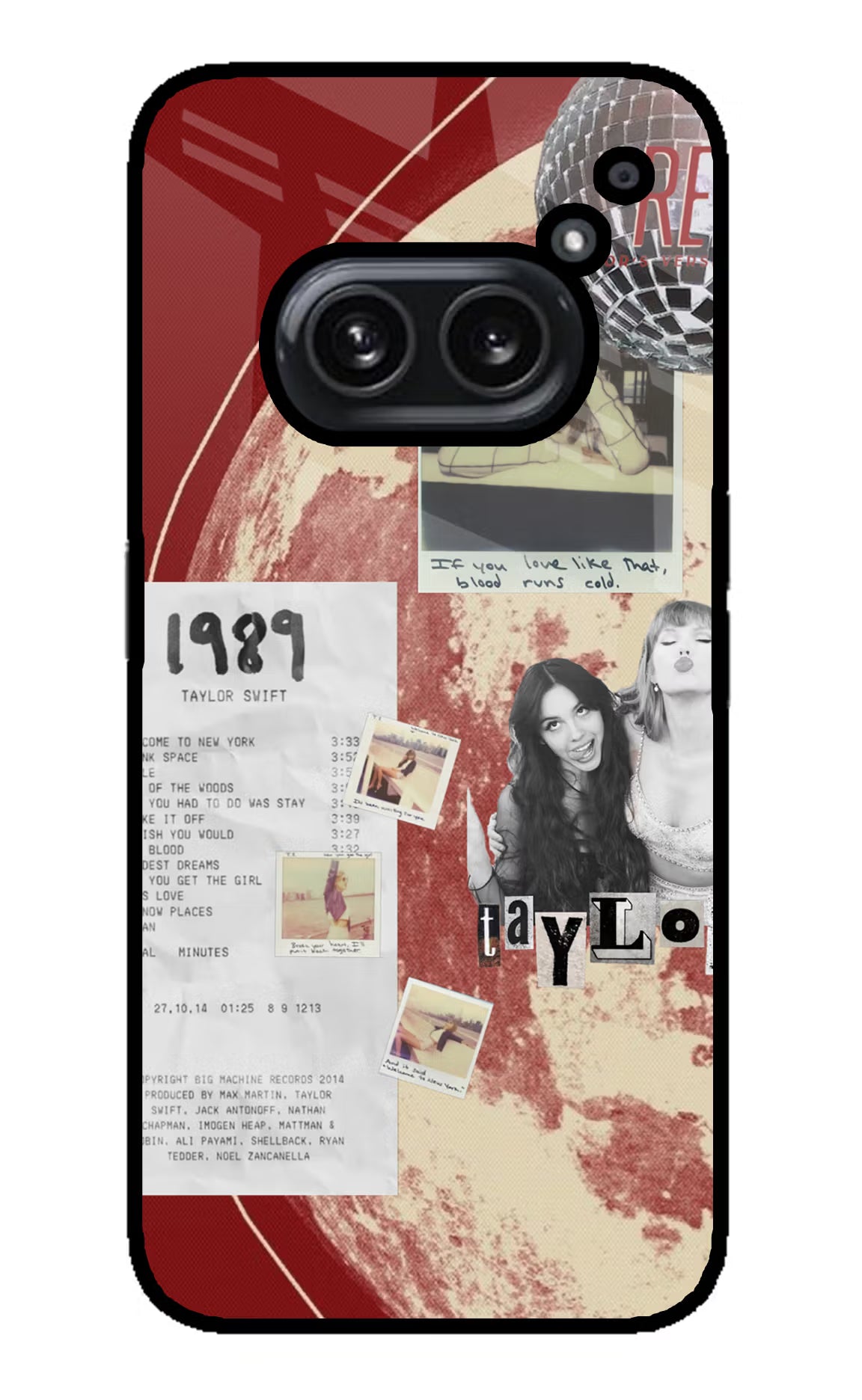Taylor Swift Nothing Phone 2A Plus Glass Case Back Cover by Casekaro