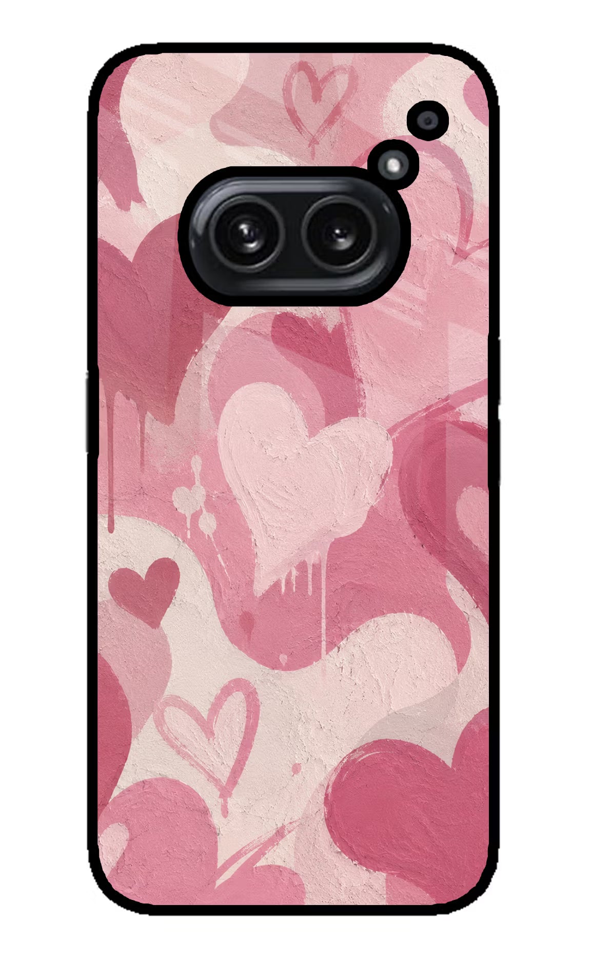 Hearty case Nothing Phone 2A Plus Glass Case Back Cover by Casekaro
