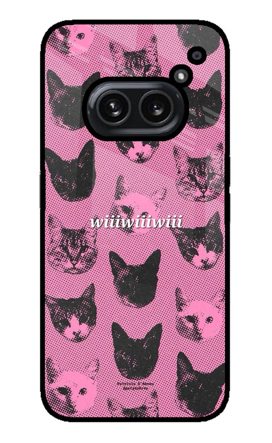 Pink Cats Nothing Phone 2A Plus Glass Case