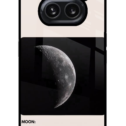 Moon Phase Nothing Phone 2A Plus Glass Case Back Cover by Casekaro
