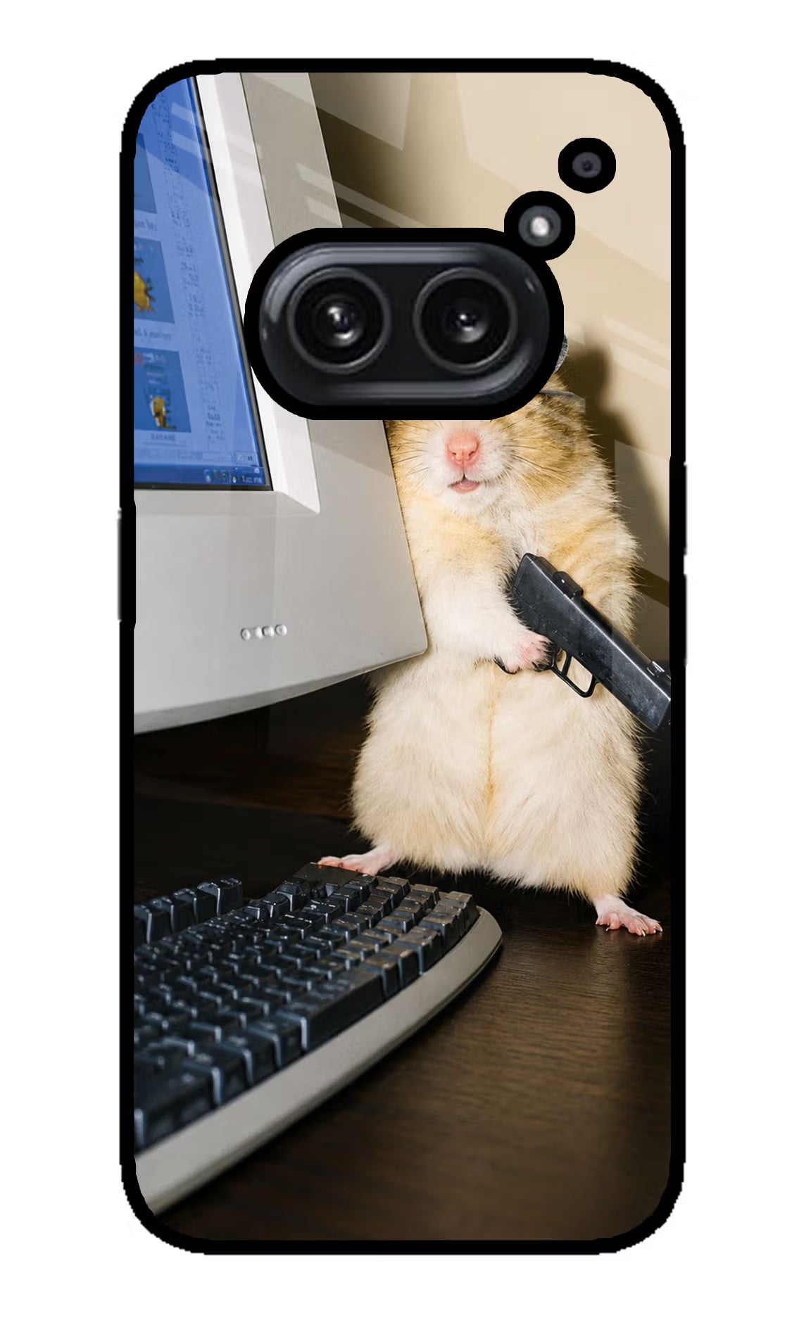 Hacker Hamster Nothing Phone 2A Plus Glass Case