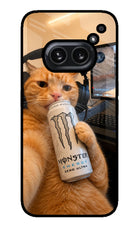 Gamer Cat Energy Nothing Phone 2A Plus Glass Case