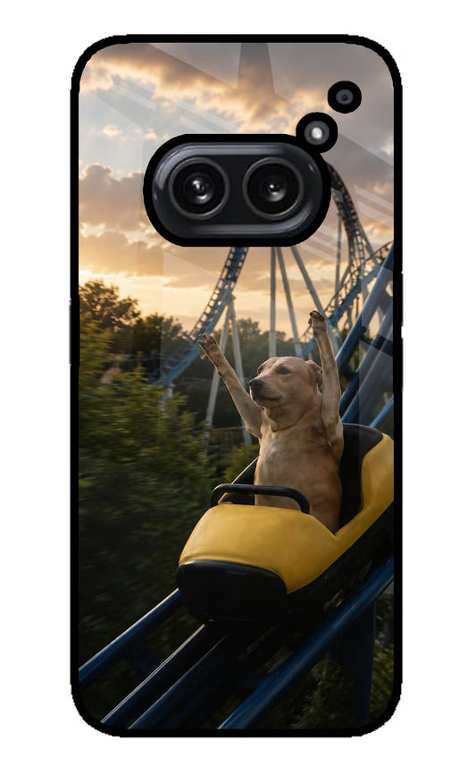 Rollercoaster Dog Nothing Phone 2A Plus Glass Case