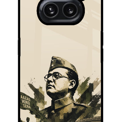 Netaji Rising Nothing Phone 2A Plus Glass Case Back Cover by Casekaro