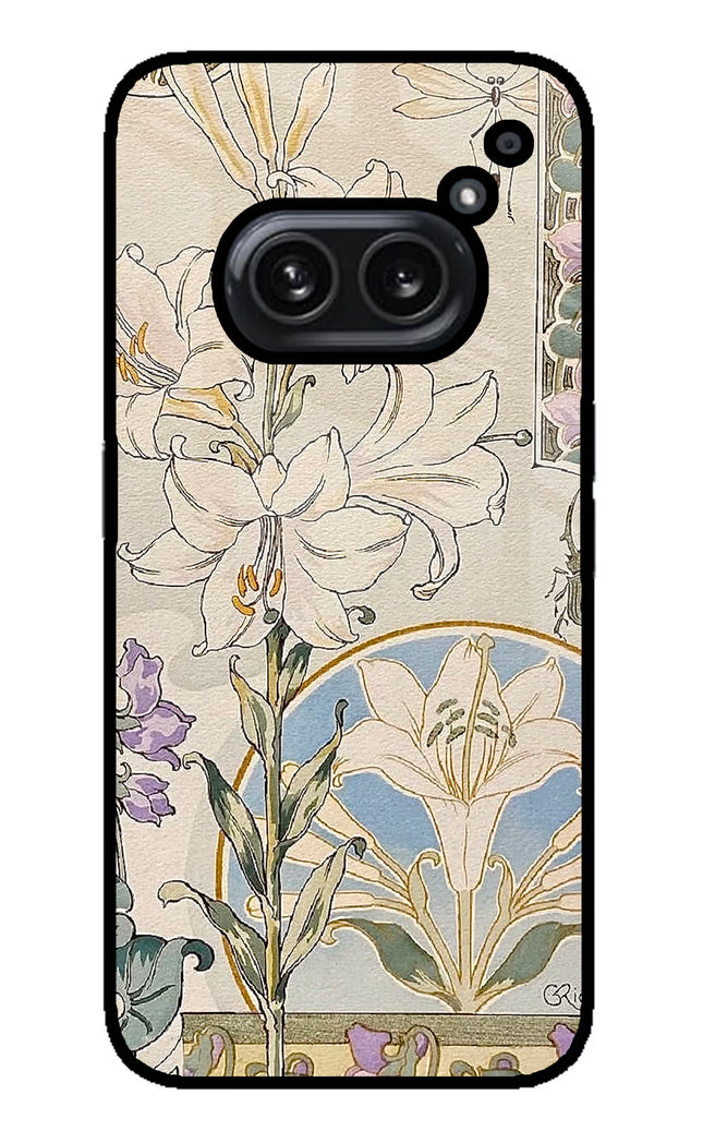 White Lily Nothing Phone 2A Plus Glass Case