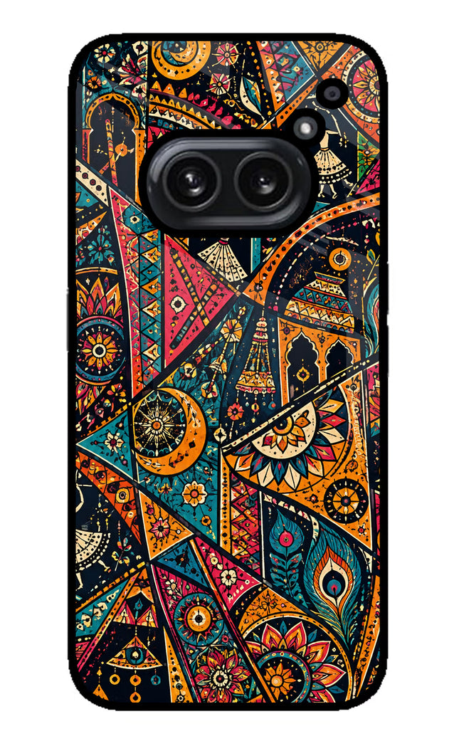 Folk Print Nothing Phone 2A Plus Glass Case