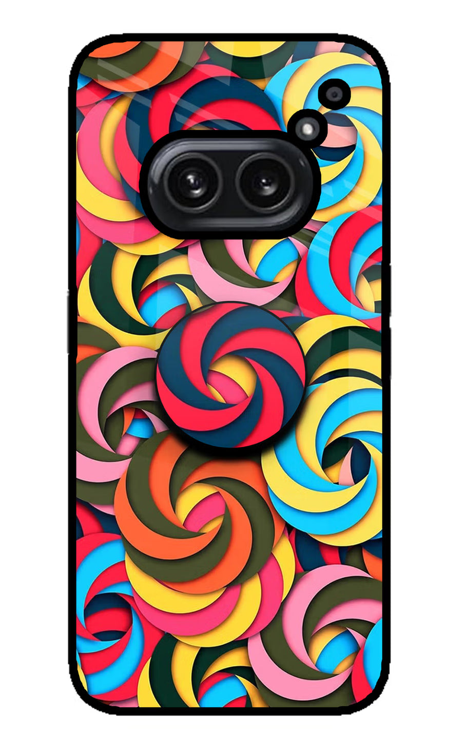 Spiral Pattern Nothing Phone 2A Plus Pop Case, Metal case