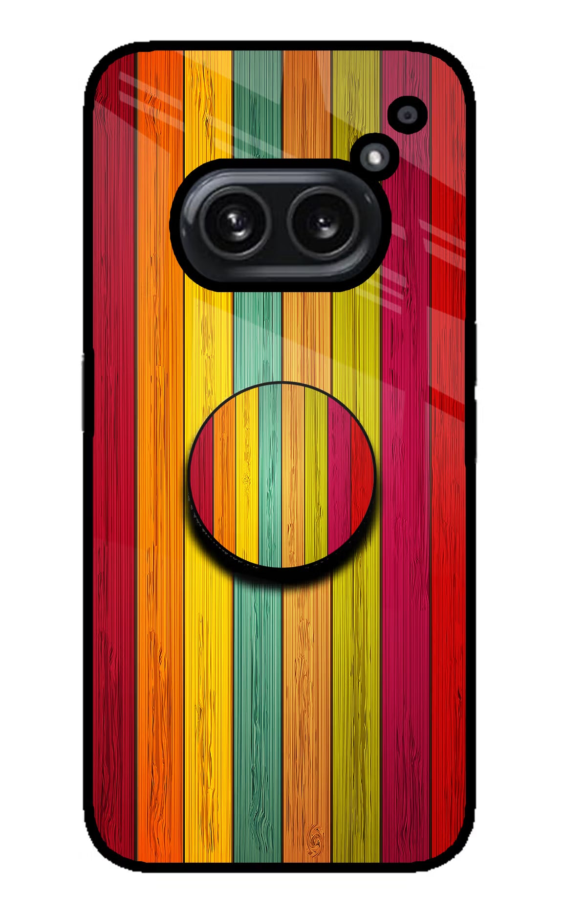 Multicolor Wooden Nothing Phone 2A Plus Pop Case by Casekaro