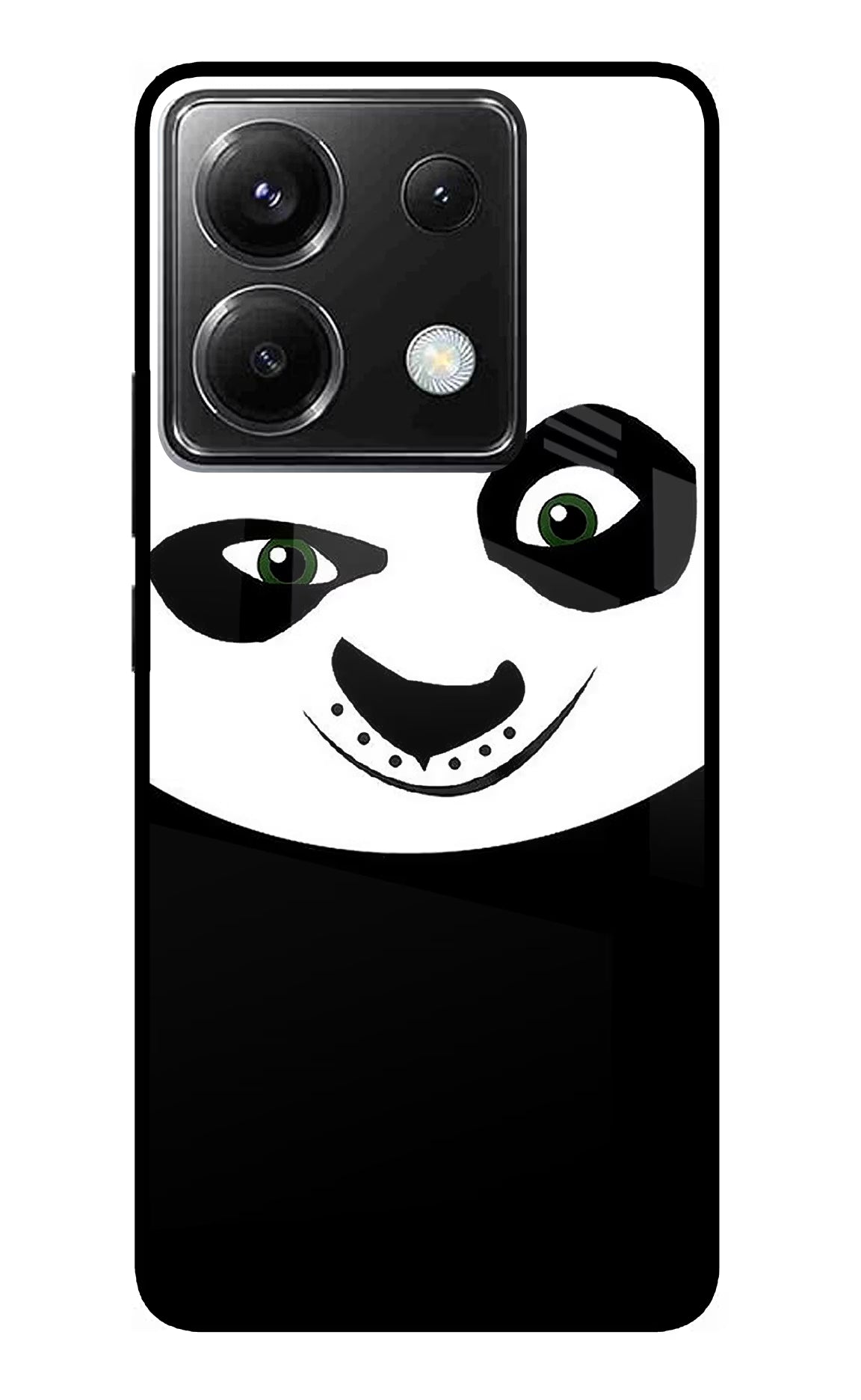 Panda Poco X6 Glass Case Back Cover by Casekaro