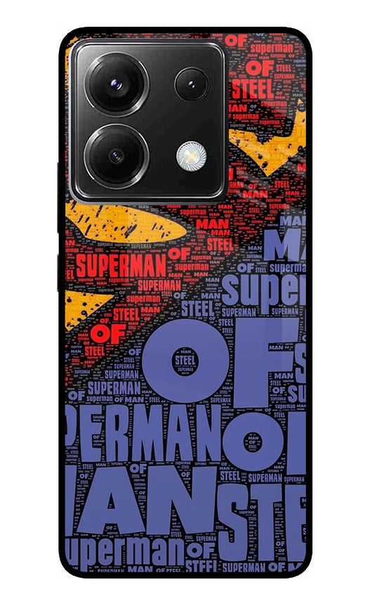 Superman Poco X6 Glass Case
