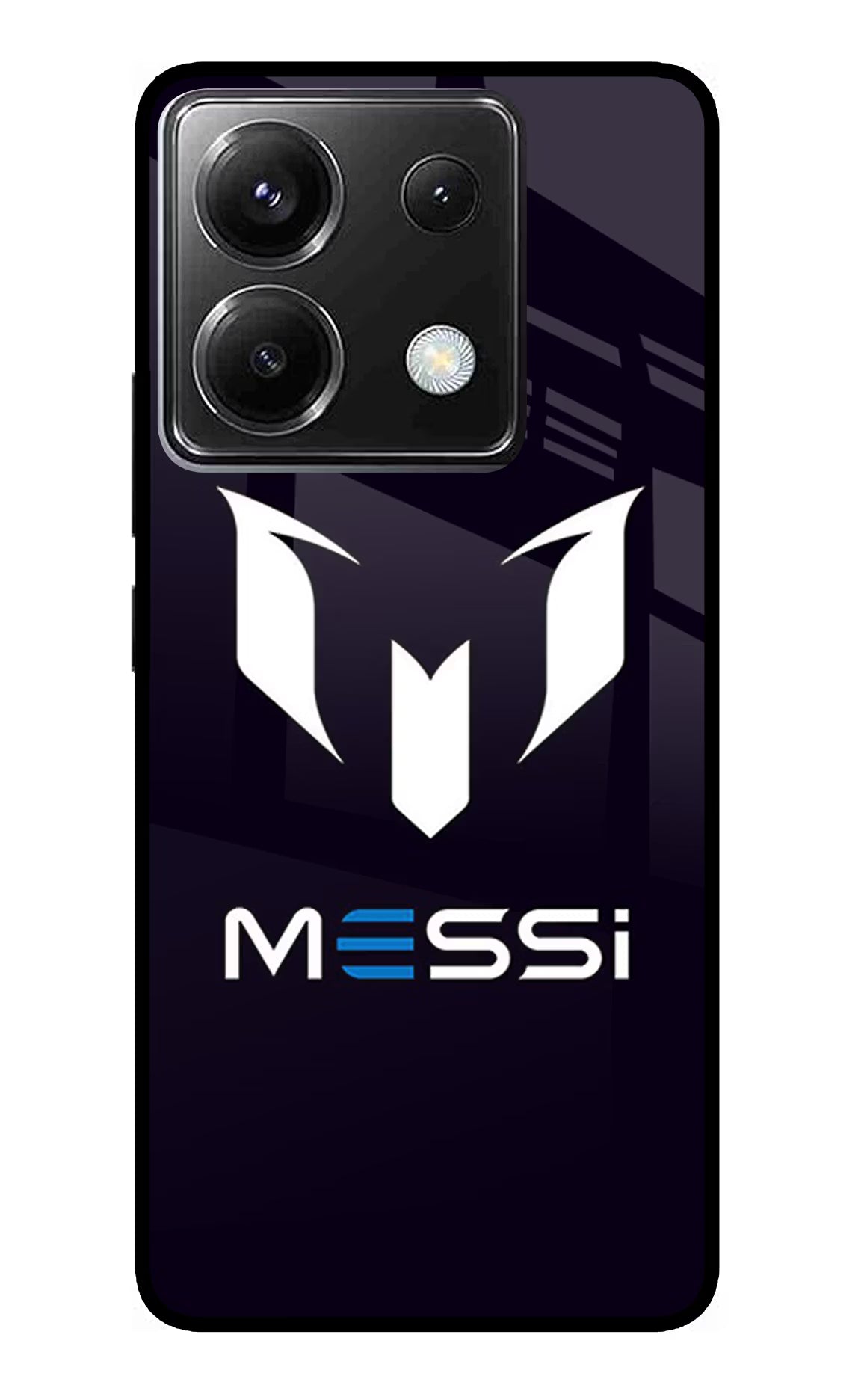 Messi Logo Poco X6 Glass Case