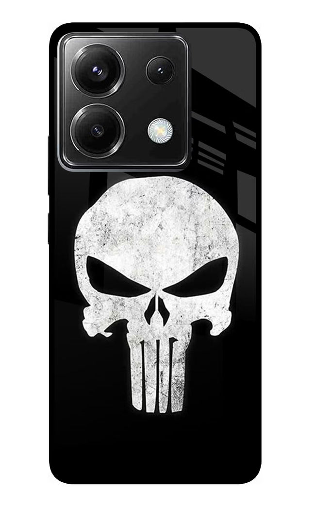 Punisher Skull Poco X6 Glass Case