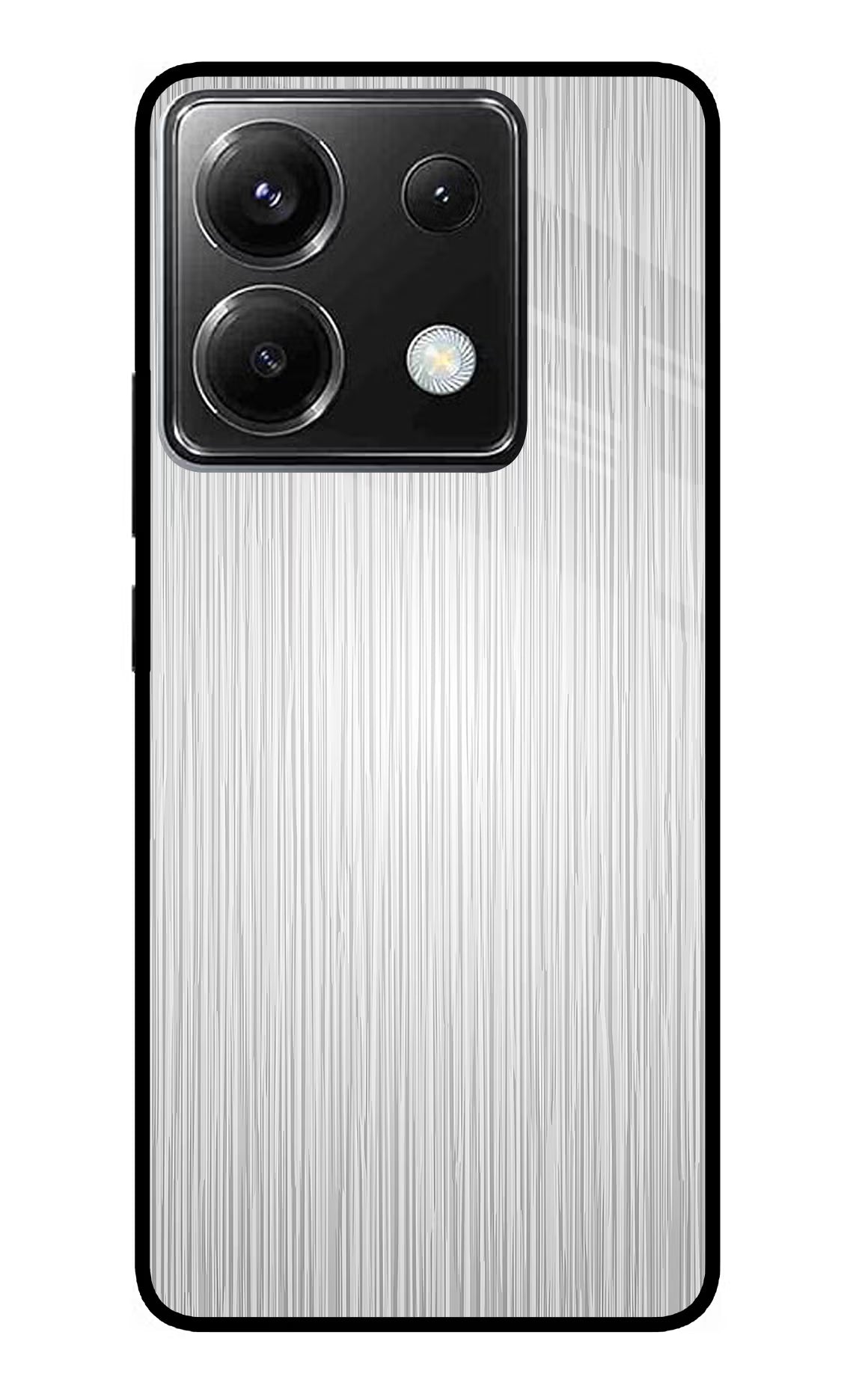 Wooden Grey Texture Poco X6 Glass Case