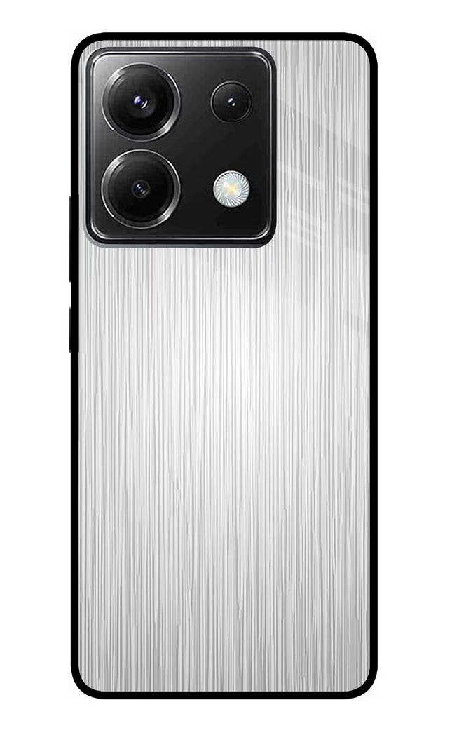 Wooden Grey Texture Poco X6 Glass Case