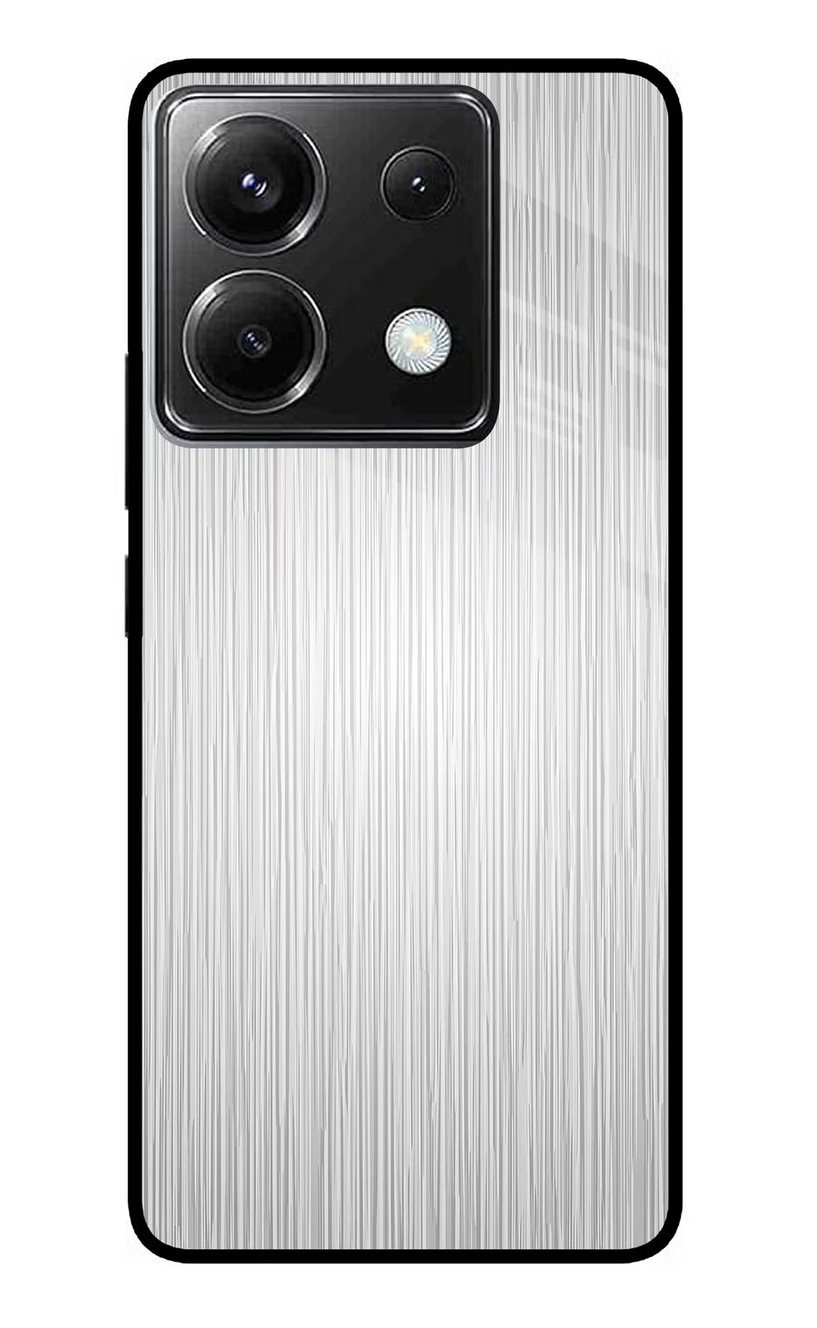 Wooden Grey Texture Poco X6 Back Cover, Metal case