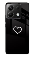 Heart Poco X6 Glass Case